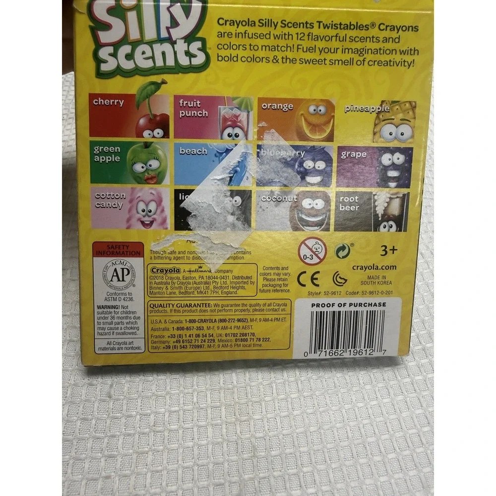 4 Crayola Silly Scents Twistables Crayons Sweet SmashUps Scented 12 Pack New